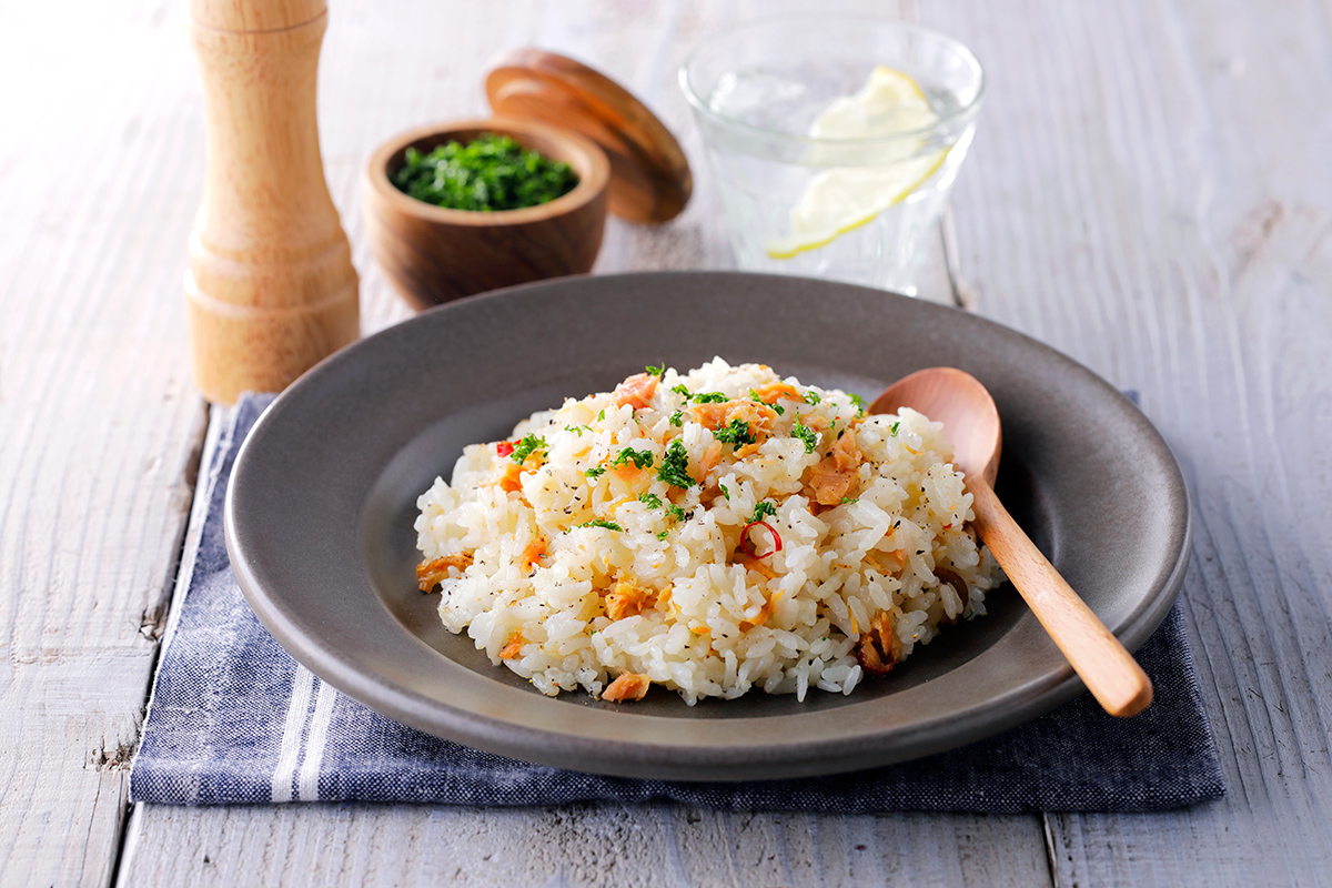 全粒米ピラフのレシピ